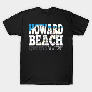 Fun Cool Howard Beach Queens New York with Subway Map T-Shirt